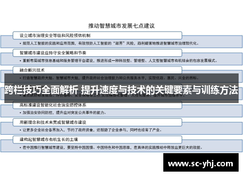 跨栏技巧全面解析 提升速度与技术的关键要素与训练方法